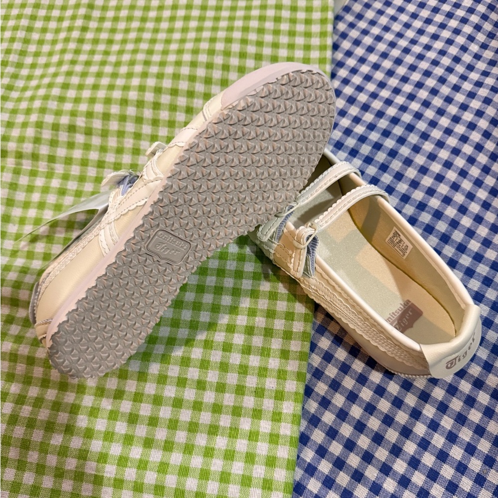 Onitsuka Tiger by Asics Women’s Cream Double-Strap Mary Jane Flats - Picture 6 of 7